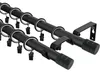 LOFT Doppelte Gardinenstange 19 mm Länge 120 cm Schwarz Produktbild-Vorschau 1