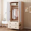 Flieks Armoire penderie avec 2 tiroirs et 2 portes, armoire Voir les images du produit 1