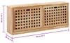 vidaXL Ławka na buty 94 x 20 x 38 cm orzech lity Podgląd zdjęcia produktu 7