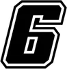 Nálepka závodní číslo pro Moto "6" Race Moto GP, černá, 10 Náhled obrázku produktu 1