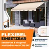 KESSER® Klemmmarkise mit Handkurbel Balkon, Balkonmarkise Produktbild-Vorschau 2