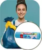 LDPE pytle na odpadky s páskou SIPEKO 35L 15ks. BLUE Náhled obrázku produktu 4