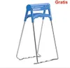 A blue and silver heat diffuser for a gas stove. Produktbild-Vorschau