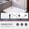 Piatto doccia Schulte 100x80 cm, bianco, modello Cala - Set Anteprima dell’immagine prodotto 2