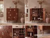 FineBuy Barschrank Akazie Massivholz 75x96cm Bar Möbel mit Produktbild-Vorschau 4
