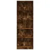 vidaXL Libreria in rovere fumé 60x24x176 cm materiale a Anteprima dell’immagine prodotto 4