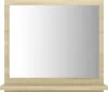 vidaXL Koupelnové zrcadlo Sonoma dub 40x10,5x37 cm výrobek Náhled obrázku produktu 4