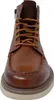 A close-up, front-facing view of a brown leather boot. Produktbild-Vorschau