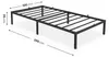 Łóżko Metalowe 100x200 cm Łóżko Gościnne Składane Metalowy Podgląd zdjęcia produktu 3