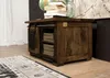 MASSIVMOEBEL24 Truhe Mango 76x51x46 braun lackiert RAILWAY Produktbild-Vorschau 4