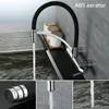Wasserhahn Küche Messing Wandmontage Schwarz,180° drehbar Produktbild-Vorschau 4