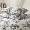 Pościel satynowa 220x200 Vintage z botanicznym wzorem i Podgląd zdjęcia produktu 4