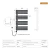S'AFIELINA 1041x600 mm Scaldasalviette elettrico per bagno Anteprima dell’immagine prodotto 11