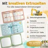 Aufgeschlagene Extraseiten für Geburtstagskalender, Fingerabdruck, Fotos und Ausflüge Produktbild-Vorschau