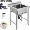 VEVOR Gastro dřez Nerezový dřez 60X60cm Dřezová skříňka Náhled obrázku produktu 1