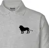 Huuraa Herren Polo Shirt Löwe Silhouette L Sport Grey Bio Produktbild-Vorschau 2