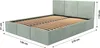 Muralo POLSTERBETT für Schlafzimmer Polsterbett mit Produktbild-Vorschau 2