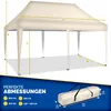 tillvex Pavillon 3x6m Beige wasserdicht | Pop-Up Productafbeelding-voorbeeld 7