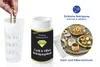 A product shot showing a cleaning solution for gold and silver jewelry, with a hand holding a gold chain and a circular inset displaying various pieces of jewelry. Produktbild-Vorschau