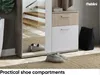 MEBLINI Garderobenschrank Flur mit Spiegel - Garderobe Produktbild-Vorschau 4