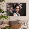 MuchoWow® - Leinwandbilder - Frau - Sakura - Kimono - Produktbild-Vorschau 2