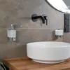 Dolvhin Seifenspender Wandmontage ohne Bohren | Milchglas Produktbild-Vorschau 5