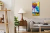 Wandbild Leinwand Bilder Wanduhr 30x60 Malerei Abstrakte Produktbild-Vorschau 3