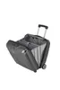 A gray business wheeler suitcase with its compartments open, shown at an angle against a white background. Produktbild-Vorschau