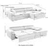 Ecksofa Auszug elektrisch USB-C Kopflehne verstellbar Couch Produktbild-Vorschau 5