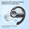 Close-up marketing image of an earbud with an ear hook, highlighting its rotation feature. Produktbild-Vorschau