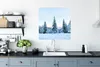 MuchoWow® Poster Winter - Schnee - Bäume 75x75 cm - Wand Produktbild-Vorschau 3