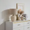 Lindby Tischleuchte Thalassia, beige, Ø 30 cm, Keramik Produktbild-Vorschau 4