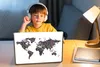 MuchoWow® Laptop Aufkleber Sticker Cover Weltkarte - Produktbild-Vorschau 3