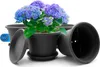 BigDean 4 Stück Blumentopf mit Untersetzer rund ø 30 cm Produktbild-Vorschau 1