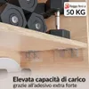 DEKAZIA® 4pz Supporti per Mensole Autoadesivi | Supporto Anteprima dell’immagine prodotto 2