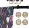 MuchoWow® Wandteppich Wandbehang Blumen - Flora - Farben Produktbild-Vorschau 3