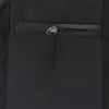 A close-up view of a black backpack's zipper. Produktbild-Vorschau