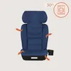 A blue child car seat with arrows indicating airflow, and icons for washing at 30 degrees. Náhled obrázku produktu