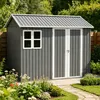 Geräteschuppen Gerätehaus Metall Gartenhaus Satteldach Produktbild-Vorschau 1