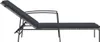 vidaXL Sonnenliegen 2 Stk. mit Tisch Poly Rattan Grau Produktbild-Vorschau 5