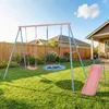 Set da gioco per bambini, completo di scivolo, 2 altalene e Anteprima dell’immagine prodotto 3