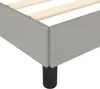vidaXL Rám postele bez matrace světle šedý 90x200 cm látka Náhled obrázku produktu 6