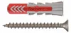 FISCHER Dübelset DuoPower 6x50 S mit Schrauben, 50 Stück Productafbeelding-voorbeeld
