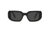 OCCHIALI DA SOLE PRADA PR17WS (1AB5S0) acetato nero con Anteprima dell’immagine prodotto 3