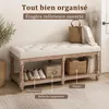 Banquette Coffre avec Rangement, Banc Bout de Lit, Beige 2 Voir les images du produit 7