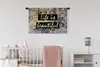 MuchoWow® Wandteppich Wandbehang Zitate - Leben - Gold Produktbild-Vorschau 2