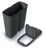 BirnePower Mülleimer Duo 50L, Schwarz, 2x 25L Produktbild-Vorschau 3