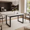 ARTON II ausziehbarer Tisch 140 cm Schwar, Schwarzmetall Produktbild-Vorschau 1