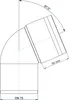 POLOPLAST POLO-KAL XS, Bogen, DN 75, 67, 1 Stk. Produktbild-Vorschau 2