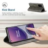 OnePlus 8T Brieftasche Hülle, Retro Kunstledertasche Stand Produktbild-Vorschau 3